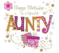 Special Aunty Happy Birthday Greeting Card by Talking Pictures Cards