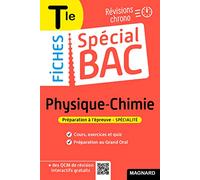 Spécial Bac Fiches Physique-Chimie Tle Bac 2025: Tout le programme en 60 fiches, cours ultra-visuel, schémas-bilans, exercices, quiz et Grand oral