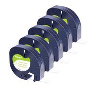 Special Black Print on White Paper Tape 5-20PK Compatible for A91330 A91220 A59421 Label for Plus LT100T QX50(5PK Black on White)