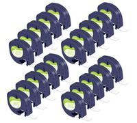 Special Black Print on White Paper Tape 5-20PK Compatible for A91330 A91220 A59421 Label for Plus LT100T QX50(20PK Black on White)