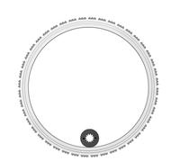 Special Concrete Ring Saw Blade, Toroidal Electric Concrete Saw Blades with Drive Wheel and Impact-resistant Plastic Protective Cover, Smooth Cut Surface for Concrete, Stone, Rebar and Brick