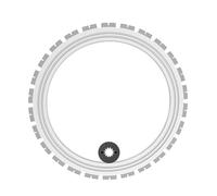 Special Concrete Ring Saw Blade, Toroidal Electric Concrete Saw Blades with Drive Wheel and Impact-resistant Plastic Protective Cover, Smooth Cut Surface for Concrete, Stone, Rebar and Brick
