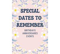Special Dates to Remember Perpetual Calendar