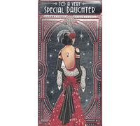 SPECIAL DAUGHTER CHRISTMAS CARD****ART DECO DESIGN****9 X 5 INCHES***