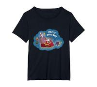 Special Devil-Ery! The Cuphead Show! Holiday Merch Graphic T-Shirt, Women's Plus, Black, 2X