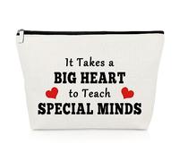 Special Ed Teacher Appreciation Gifts Cosmetic Bag Special Education Teacher Gifts Thank You Gifts for ASL Disabler Teacher Makeup Bag SPED Autism Teacher Gifts Cosmetic Pouch Christmas Birthday Gifts