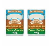Special Edition Devon Gingerbread Custard, Natural Flavours, Vegetarian Friendly, Creamy Dessert Sauce, 400g,Pack Of 2