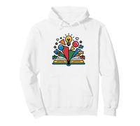 Special Education Neurodiversity Brain Rainbow Watercolor Pullover Hoodie
