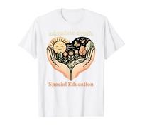 Special Education SPED Teacher Hands Adventure Awaits Value Graphic T-Shirt, Men, White, XL