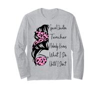 Special Education Teacher Nobody Knows What I Do Funny Long Sleeve T-Shirt
