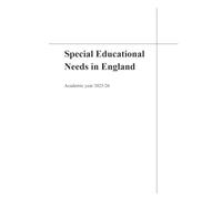 Special Educational Needs in England, Academic year 2025/26