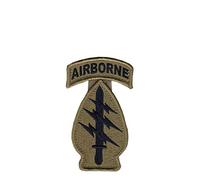 Special Forces New OCP Patch and Airborne Tab Sewn Together W/Hook Fastener (EA)