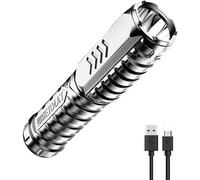 Special Forces Strong Light LED Flashlight, Battery Powered Torch With 3 Lighting Modes, Waterproof Pocket Size, Rechargeable for Hiking Camping Outdoor, Maximum Irradiation Distance 1500M