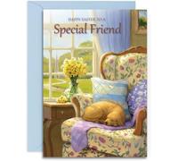 Special Friend Easter Card - Time for a Nap - A5 Size with Envelope