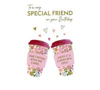 Special Friend On Your Birthday Colourful Blooms! Contemporary Birthday Card