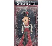 Special Granddaughter Christmas Card*** Art Deco Design**9 X 5 INCHES**
