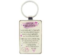 Special Grandma Verse | Metal Keyring | Little Gift | Cracker Filler
