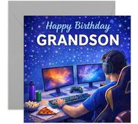Special Grandson Birthday Card For Him, Gamer Controller Teenager Design, For Him, 12th 13th 14th 15th 16th 17th 18th