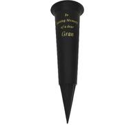 Special Graveside Memorial Grave Spiked Flower Vase In Loving Memory Special Memorial Vase for Graves - Plastic Cemetery Flower Holder with Spike, (1, Gran)
