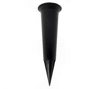 Special Graveside Memorial Grave Spiked Flower Vase In Loving Memory Special Memorial Vase for Graves - Plastic Cemetery Flower Holder with Spike, (1, Plain Black)