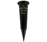 Special Graveside Memorial Grave Spiked Flower Vase In Loving Memory Special Memorial Vase for Graves - Plastic Cemetery Flower Holder with Spike, (1, Nan)