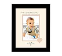 Special Great Grandparents Photo Frame Personalised Love You Always Portrait 1081F Double Mounted Quality Gift (Black Finish Frame Cream Mount Beige Inside)
