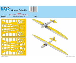 Special Hobby SHM48017 Grunau Baby IIB Canopy/Fabric Mask 1:48