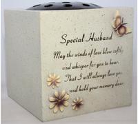 Special Husband Verse Graveside Memorial Grave Pot by David Fischhoff
