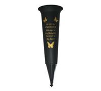 Special Husband Verse Graveside Memorial Grave Spiked Flower Vase by David Fischhoff
