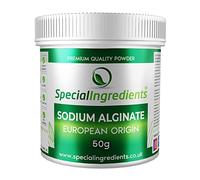 Special Ingredients Sodium Alginate 50g Molecular Gastronomy Ingredient, Premium Quality, Vegan, Non-GMO, Gluten Free - Recyclable Container
