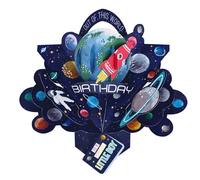 Special Little Boy Space Rocket Birthday Pop Up Greeting Card 3D Pop-Up Cards POP206MC20