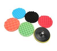 special motor 7in Polishing Sponge Pads, Buffing Sponge Pads Complete 7Pcs Washing Professional Thick Dusting for Car RV Motorcycle