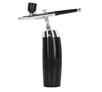 special motor Airbrush Kit, Handheld Airbrush Set USB Charging High Adaptability Curved Body Multi Purpose for Nail Art for Tanning (Color : Gold)