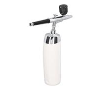 special motor Airbrush Kit, Handheld Airbrush Set USB Charging High Adaptability Curved Body Multi Purpose for Nail Art for Tanning (Color : Gold)