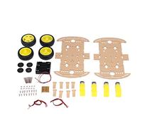 special motor DIY Cars Base Kit, Car Chassis 4pcs Driving Wheel DC Gear electronic starter Double Layer Structure 6cm Wheels Diameter Great Directionality for Replacement