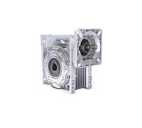 special motor Electric Gearbox RV030 Worm Gearbox Speed Reducer, Worm DC electronic starter Gearbox, 14mm Output 5:1-80:1 CNC Speed Reducer for NEMA 23 electronic starter (Color : Square Flange Type