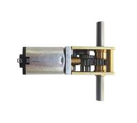 special motor Gear electronic starter Double Shaft N20 Worm Gear electronic starter, 3V6V12V N20 DC Model Engine Toy Car Metal Gearbox Geared electronic starter Electric Accessories (Size : 12V - 16R