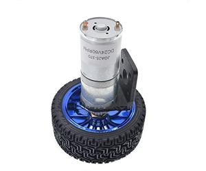 special motor Model Power 25GA370 DC Reducer electronic starter Gear electronic starter, Model Making Parts Handmade Accessories, electronic starter Bracket Coupling 65MM Wheel, Smart Hobby (Color :