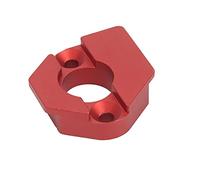 special motor RC electronic starter Mounting Bracket, Reduces Vibration Sliding electronic starter Mount Plate No Deforming Aluminum Alloy PTFE Coated for RC Car Accessories (Color : Red)
