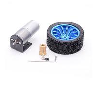 special motor Reduction electronic starter 25GA-370 Smart Car Kit Geared electronic starter, 65mm Blue Wheel Coupling Bracket DC Gear electronic starter, DIY Robot Balance Car Parts Extremely (Color