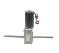 special motor Reduction electronic starter M8 Screw Double Axis electronic starter, 180mm Long Shaft Turbine Worm Gear electronic starter, DC 12V24V Lifter Electric curtains, electric billboards elect
