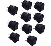 special motor Rocker Switch 10/5pcs 12v Round Rocker Switch ON/Off 2 Pin SPST Van Caravan Boat Motorhome Switches & Relays Car Interior Accessories (Color : 10pcs)