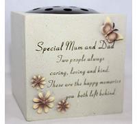 Special Mum and Dad Verse Graveside Memorial Grave Pot