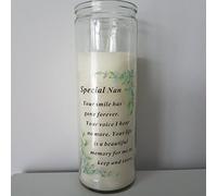 " Special Nan" Memorial Jar Style Burnable Wax Candle