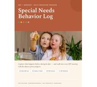 Special Needs Behavior Log: Track Antecedents, Behaviors, Sensory Triggers & Interventions - A Data Log for Teachers, Aides, Therapists & Caregivers