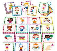 Special Needs Communication Cards, 40 Double-sided Cards 80 Basic Special Needs for Children and Adults with Autism, Speech Delay Visual Aid Non Verbal Speech Therapy for Toddlers, Kids, Seniors