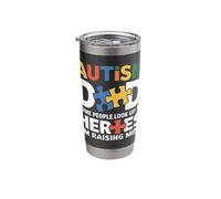 Special Needs Dad - Some Look Up to Heroes I Raise Mine Stainless Steel Insulated Tumbler