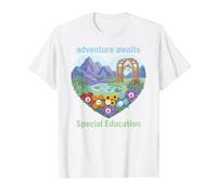 Special Needs Educator Sensory Integration Adventure Awaits Value Graphic T-Shirt, Men, White, S