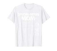 Special Needs Mom Definition Advocate Parent Support Love Value Graphic T-Shirt, Men, White, M