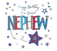 Special Nephew Embellished Birthday Greeting Card Talking Pictures Cards